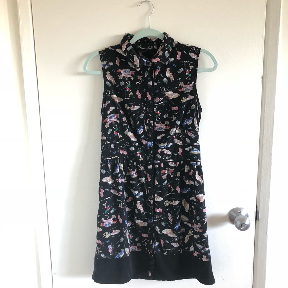 50s Rockabilly Print Dress